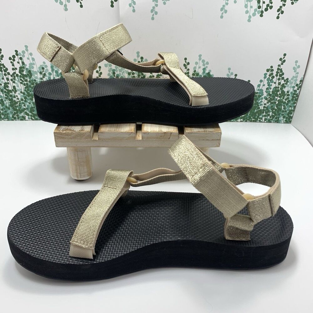 Teva Golden Metallic Womens Sandals Size 10 US Or 41 EU - NWOT - Picture 7 of 14